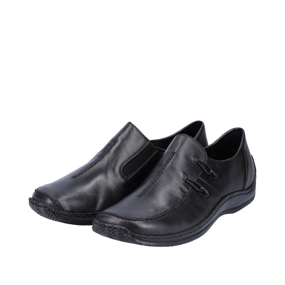 Rieker L1751-00 Ladies Slip-On Shoe Black