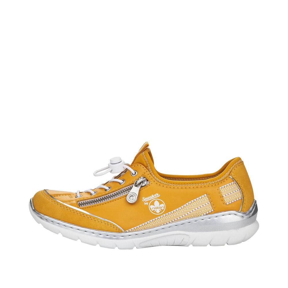 Rieker L32T4-69 Ladies Toggle Summer Shoe Yellow