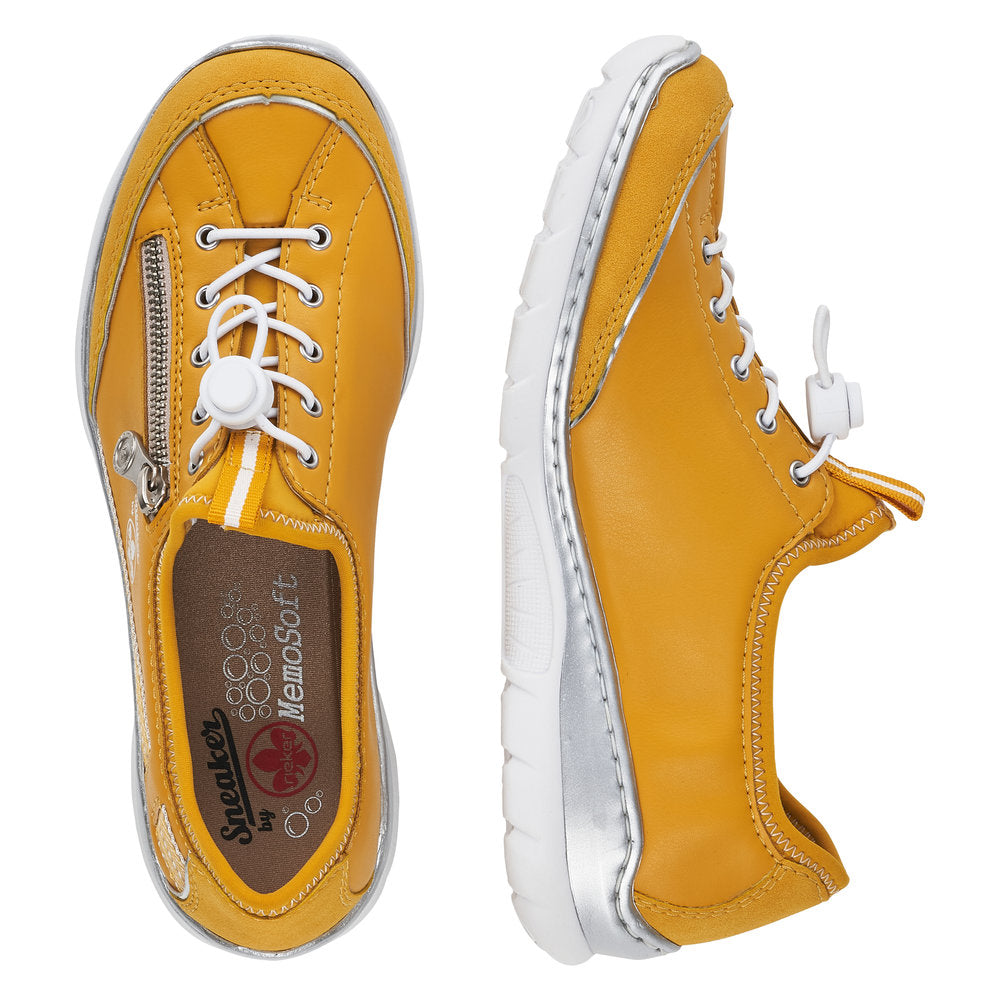 Rieker L32T4-69 Ladies Toggle Summer Shoe Yellow