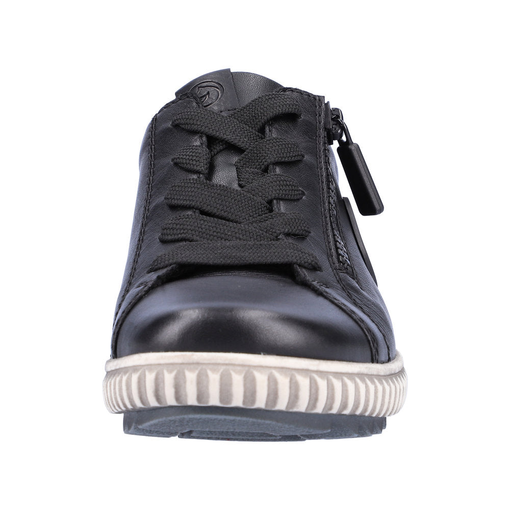 Remonte R8201-01 Ladies Lace Up Casual Shoe Black