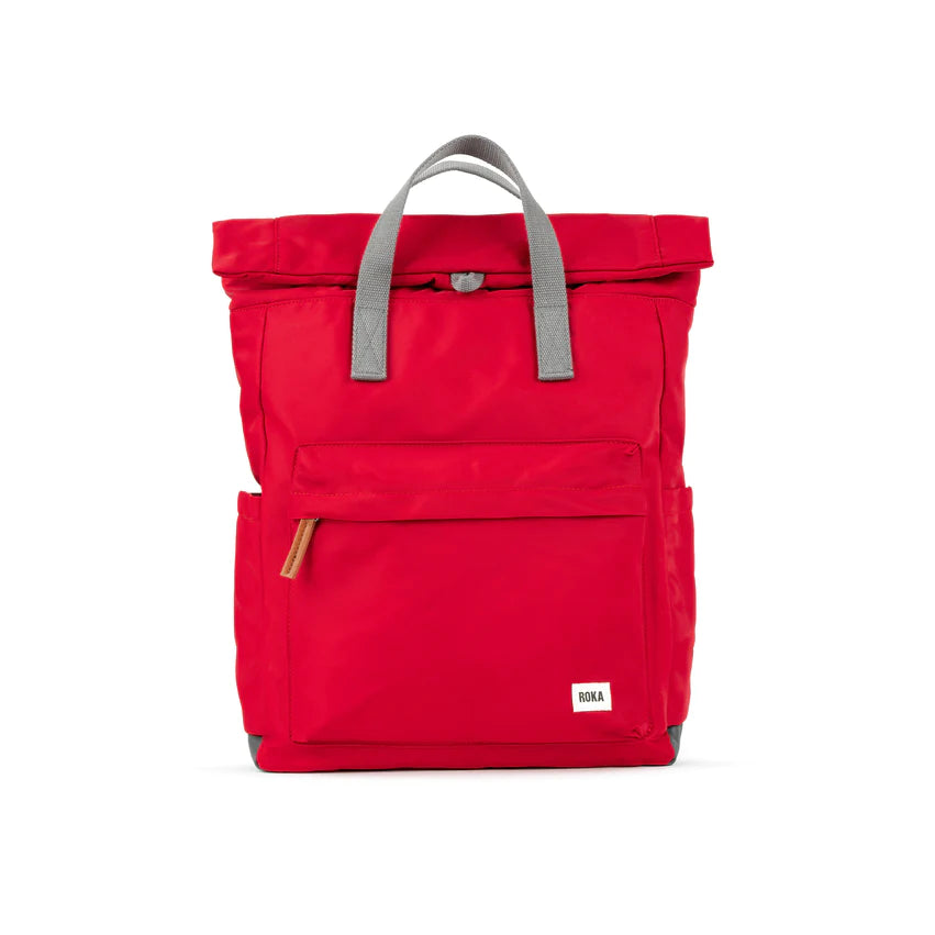 Roka Canfield B Small Backpack Sustainable Nylon Cranberry