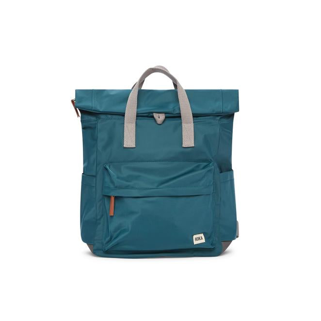 Roka Canfield B Small Sustainable Nylon Backpack Teal