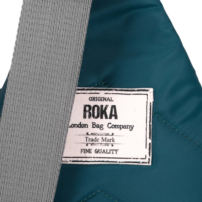 Roka London Willesden B Sustainable Crossbody Bag Teal