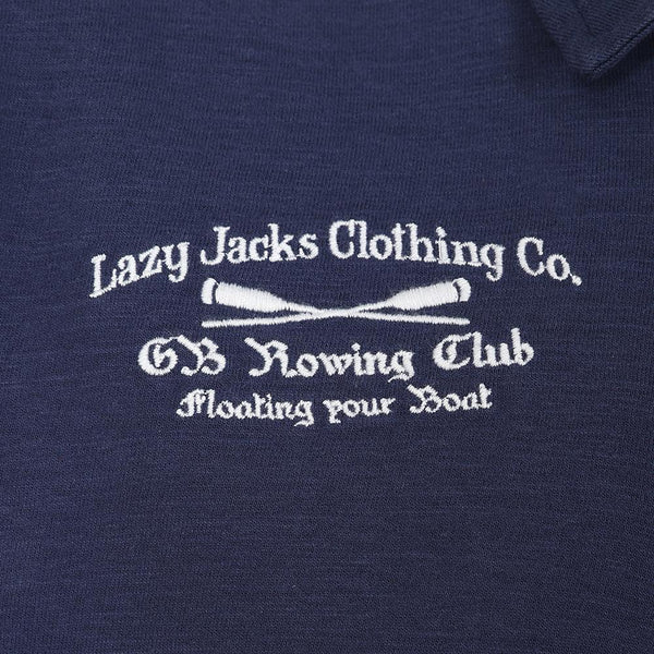 Lazy Jacks Short Sleeve Rugby Top LJ23 Marine