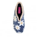 Lunar Daisy Ladies Full Slipper KLA021 Blue