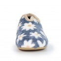 Lunar Daisy Ladies Full Slipper KLA021 Blue