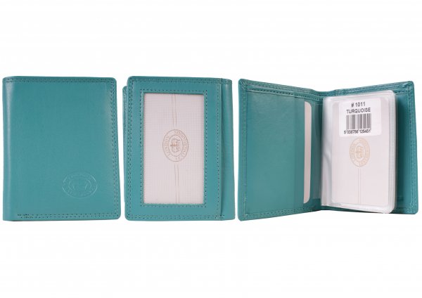 London Leathergoods Card Holder Wallet 1011 Assorted Colours