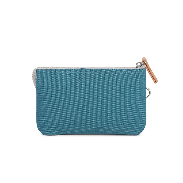 Roka Carnaby Small Sustainable Canvas Wallet Marine