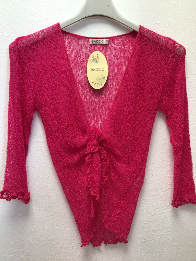 Fine Stretch Knit Shrug/Bolero One Size 8-18