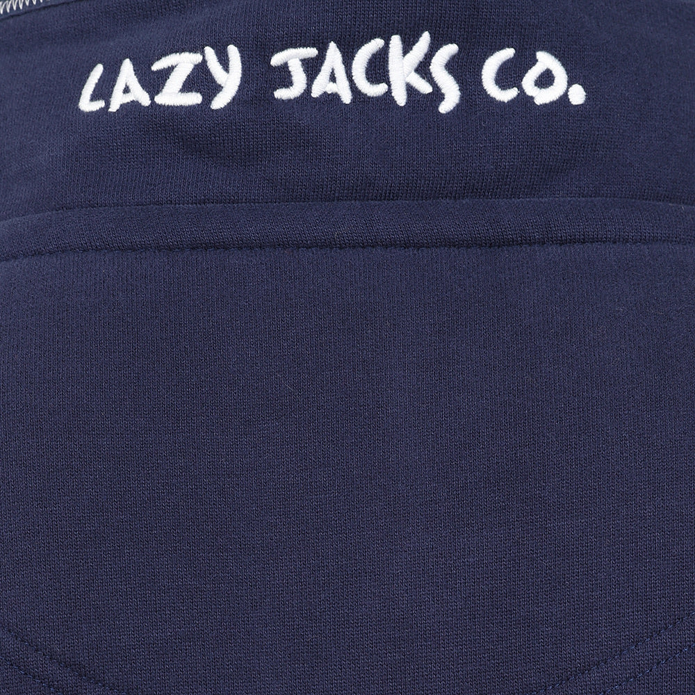 Lazy Jacks Mens 1/4 Zip Sweatshirt LJ40 Marine