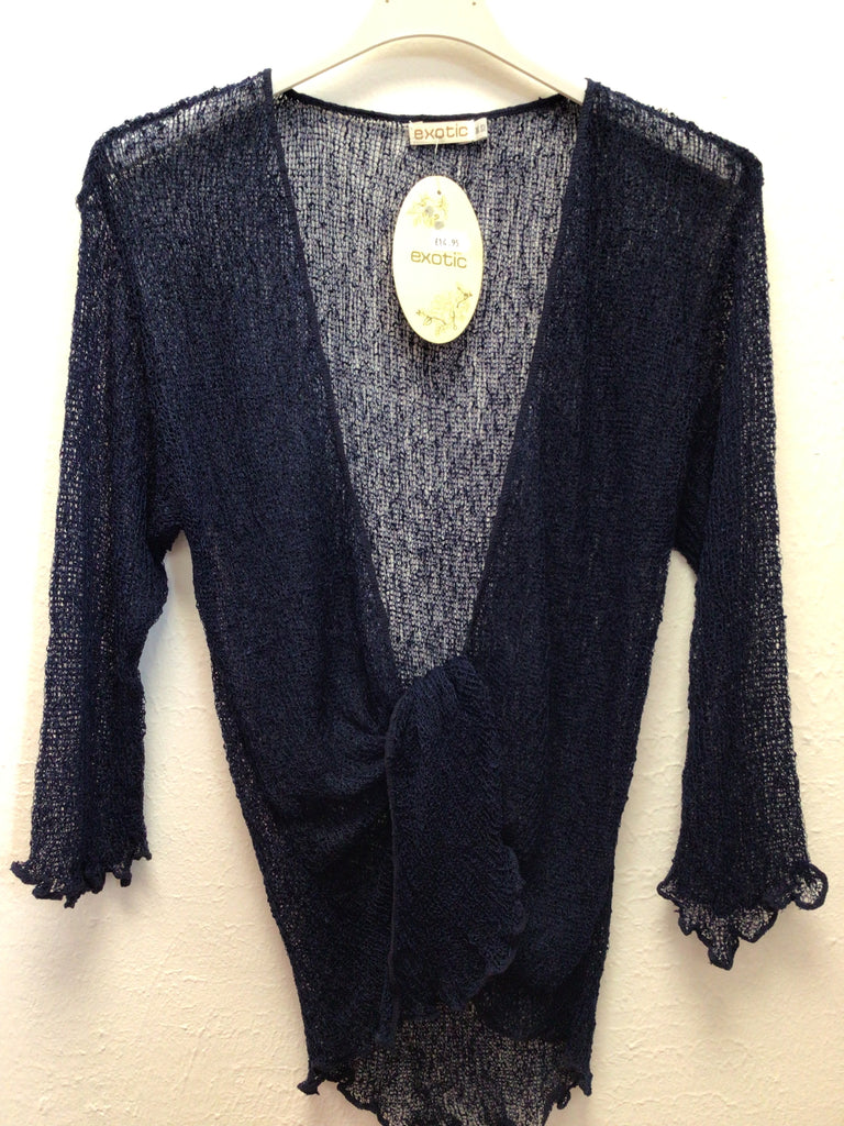 Fine Stretch Knit Shrug/Bolero One Size 8-18