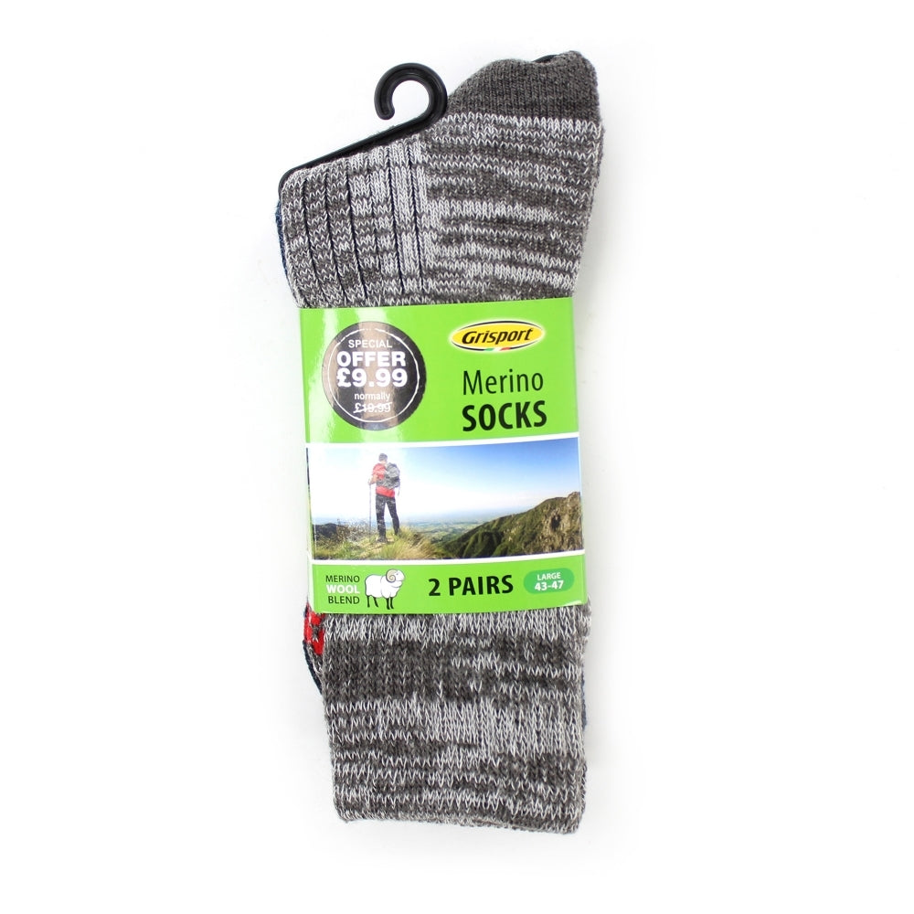 Grisport Mens Merino Wool Sock 2 Pack