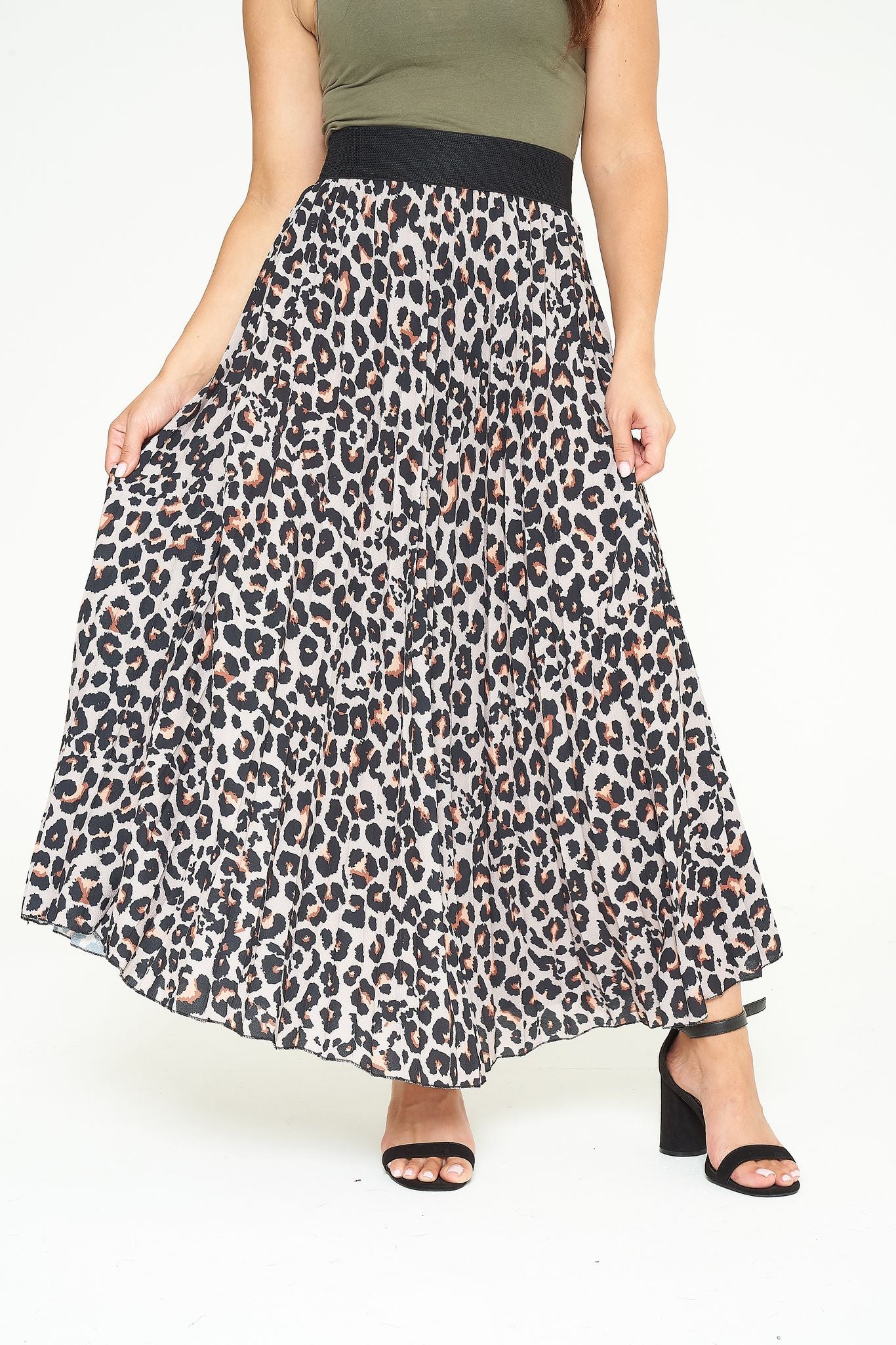 Leopard print outlet midi skirt biba