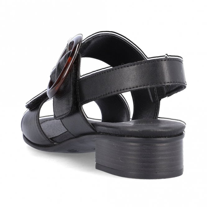Remonte Low Heel Sandal D0p53-00 Black
